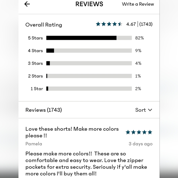 NWT Athleta Trekkie North Short S M 8 sold out Storm Cloud grey zip pockets - Picture 12 of 14